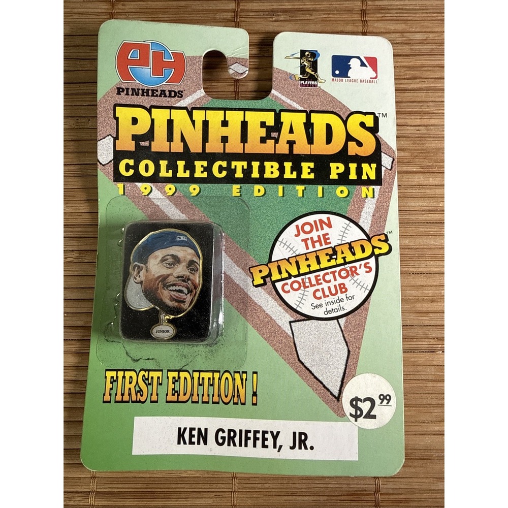 1999 Pinheads Ken Griffey Jr. Collectible Pin First Edition MLB Mariners Sealed